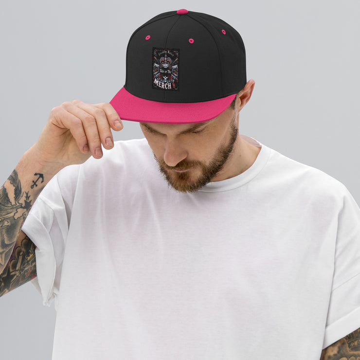 Locally Hated Merch - Red 2 Gun Skull Ride or Die - Snapback Hat 