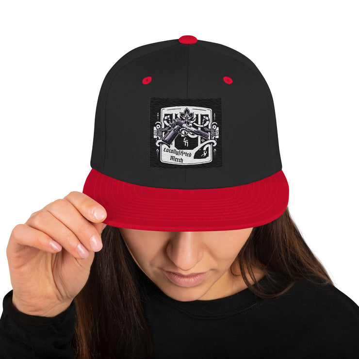 Locally Hated Merch - Gun Logo - Snapback Hat 