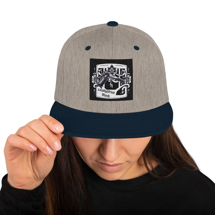 Locally Hated Merch - Gun Logo - Snapback Hat 