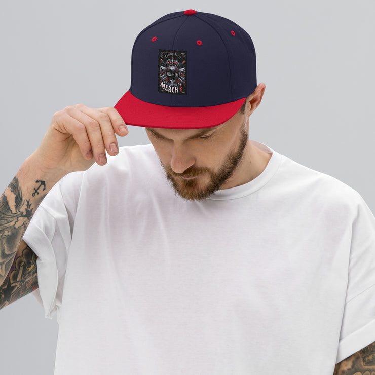 Locally Hated Merch - Red 2 Gun Skull Ride or Die - Snapback Hat 