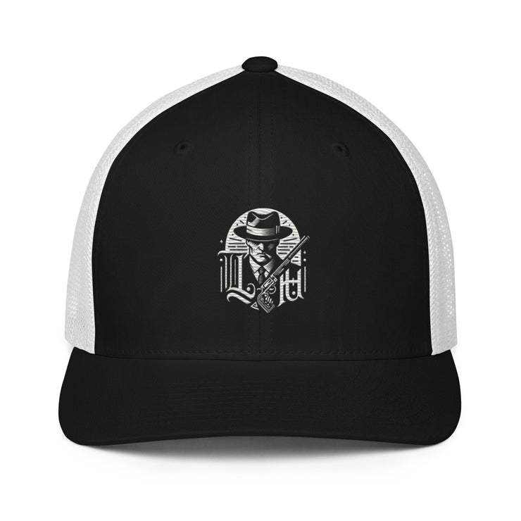 Locally Hated Merch - Gangster Gun Logo -Closed-back trucker cap 