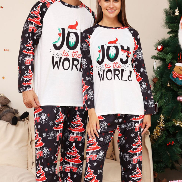 New Letter Snowflake XINGX Christmas Parent-child Suit Printed Homewear Pajamas