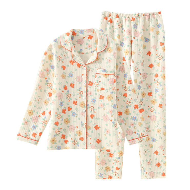 Pajamas New Quilted Three-layer Warm Women&