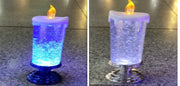 Rechargeable Color Electronic LED Waterproof Candle With Glitter Color Changing LED Candle Home Decor