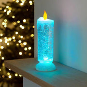 Rechargeable Color Electronic LED Waterproof Candle With Glitter Color Changing LED Candle Home Decor