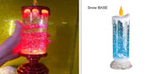 Rechargeable Color Electronic LED Waterproof Candle With Glitter Color Changing LED Candle Home Decor