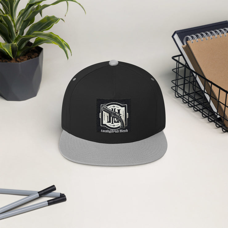 Locally Hated Merch - Main Logo - Flat Bill Cap 