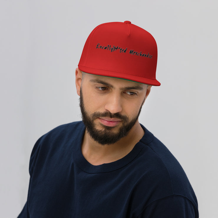 Locally Hated Merch - Merchandise Logo -Flat Bill Cap 