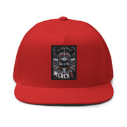 Locally Hated Merch - Red 2 Gun Skull Ride or Die - Flat Bill Cap #1