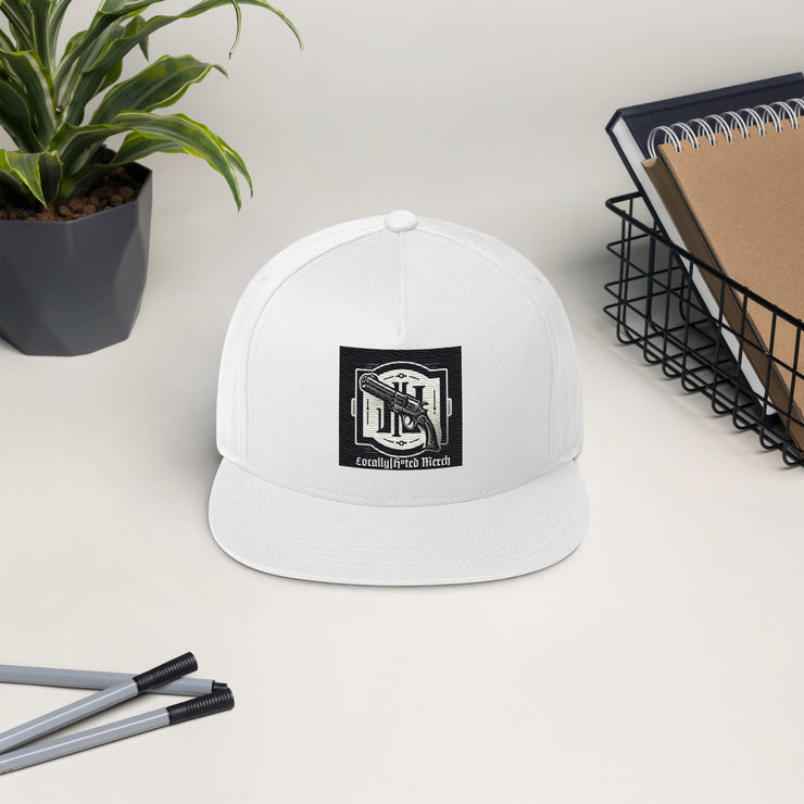 Locally Hated Merch - Main Logo - Flat Bill Cap 