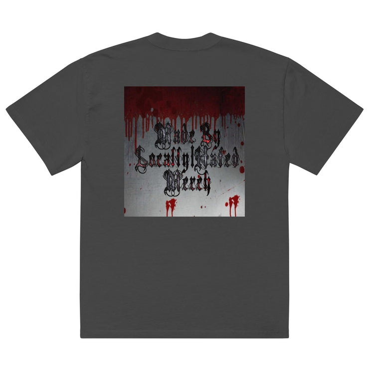 Locally Hated Merch - Blood Bath - Oversized faded t-shirt 