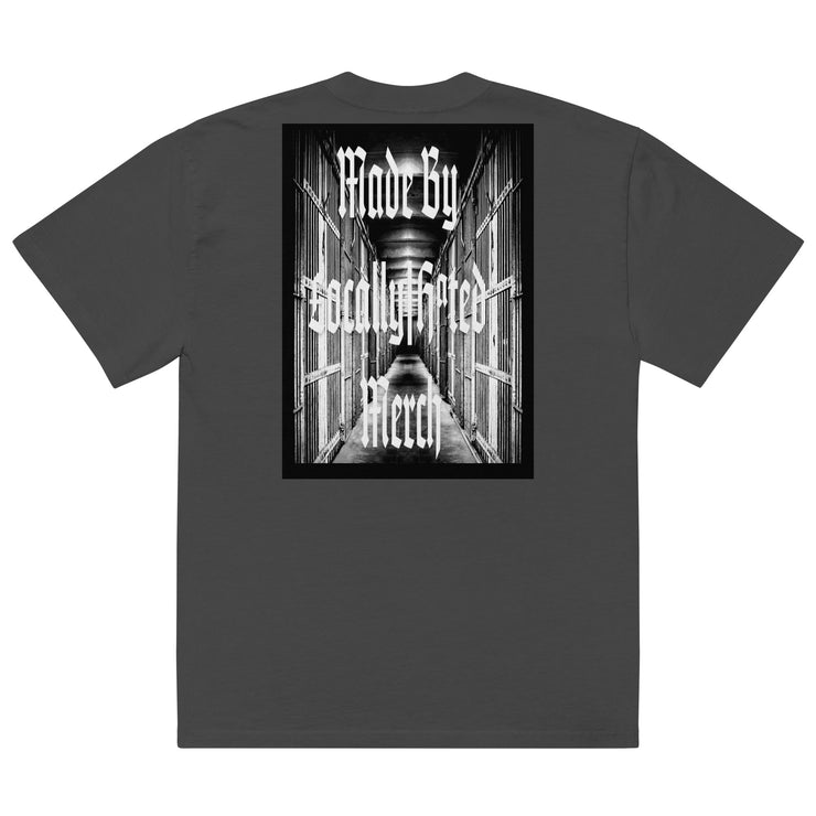 Made By Locally Hated Merch - Prison Block - Oversized faded t-shirt 