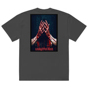 Locally Hated Merch - Blood Of Hip-Hop On our Hands - Oversized faded t-shirt #1