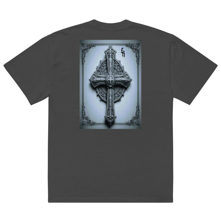 Locally Hated Merch - Cross - Oversized faded t-shirt 