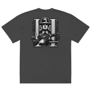 Locally Hated Merch - Gangster Tommy Gun No Background - Oversized faded t-shirt #1