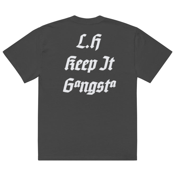 Locally Hated Merch - L.H Keep It Gangsta - Oversized faded t-shirt 