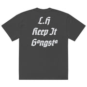 Locally Hated Merch - L.H Keep It Gangsta - Oversized faded t-shirt #1