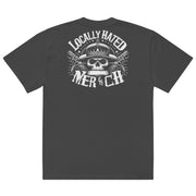 Locally Hated Merch - Skull With Guns - Oversized faded t-shirt #1