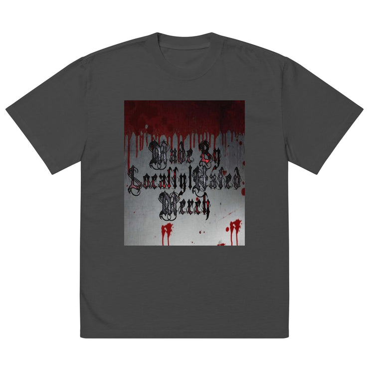 Locally Hated Merch - Blood Bath - Oversized faded t-shirt 