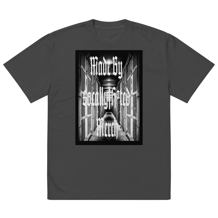 Made By Locally Hated Merch - Prison Block - Oversized faded t-shirt 