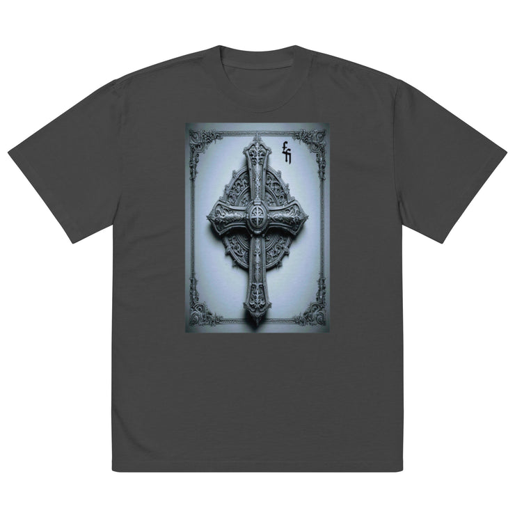 Locally Hated Merch - Cross - Oversized faded t-shirt 