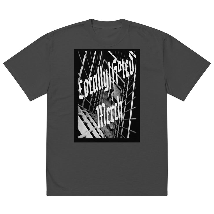 Locally Hated Merch - Jail cell - Oversized faded t-shirt 