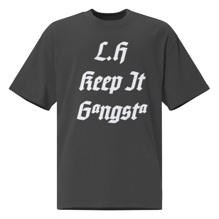 Locally Hated Merch - L.H Keep It Gangsta - Oversized faded t-shirt 