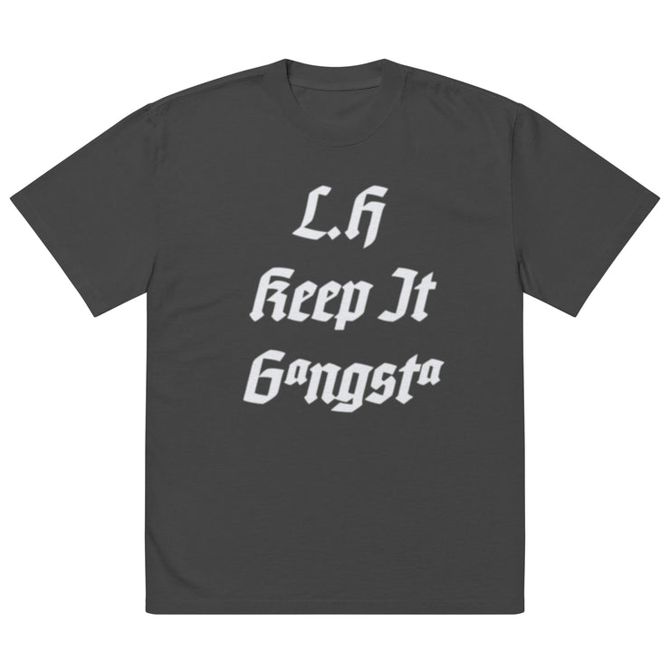 Locally Hated Merch - L.H Keep It Gangsta - Oversized faded t-shirt 