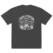 Locally Hated Merch - Skull With Guns - Oversized faded t-shirt #1