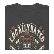 Locally Hated Merch - 2 Gun Skull Orange - Oversized faded t-shirt #1