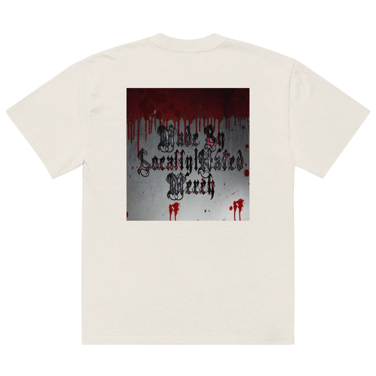 Locally Hated Merch - Blood Bath - Oversized faded t-shirt 