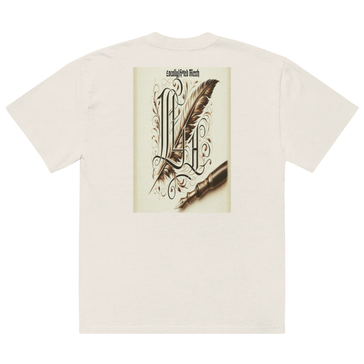 Locally Hated Merch - Fever & Pen Logo Oversized faded t-shirt 