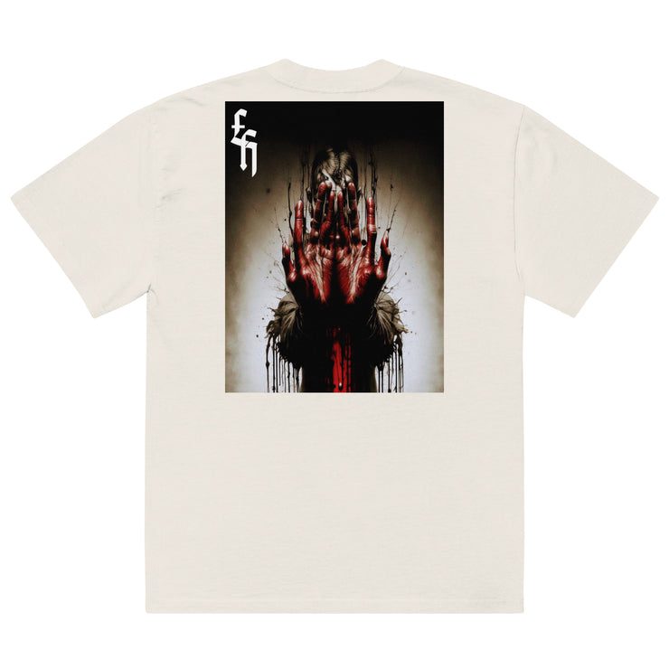 Locally Hated Merch - Kreepy Hands - Oversized faded t-shirt 