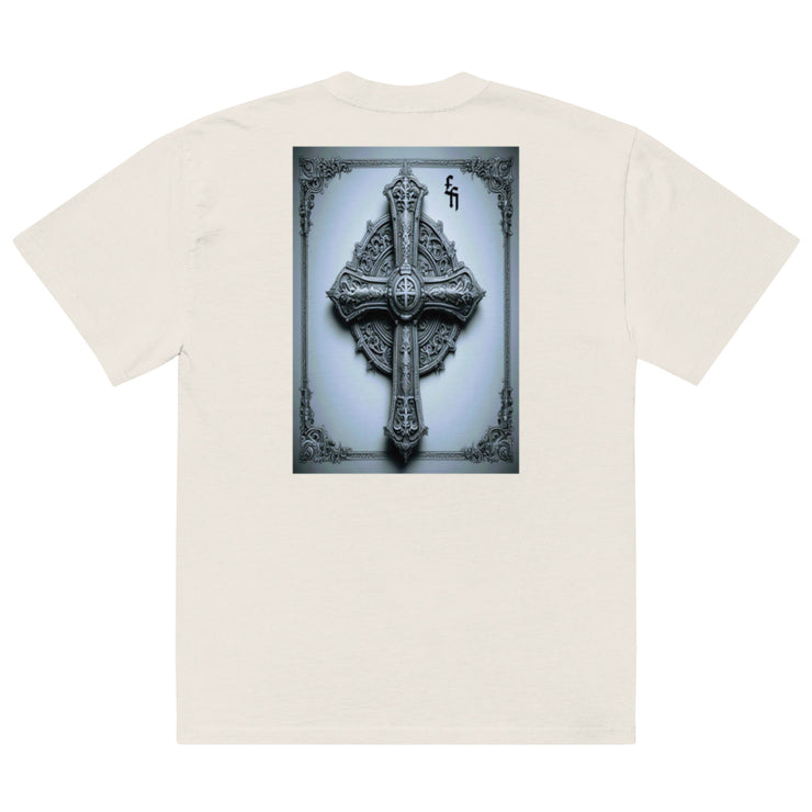 Locally Hated Merch - Cross - Oversized faded t-shirt 