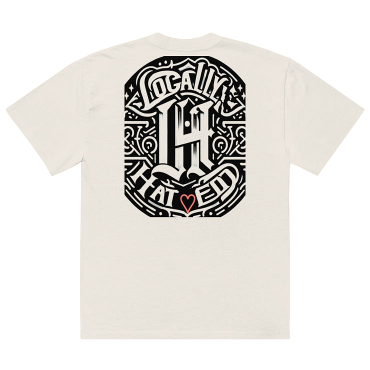 Locally Hated Merch - L.H Logo - Oversized faded t-shirt 