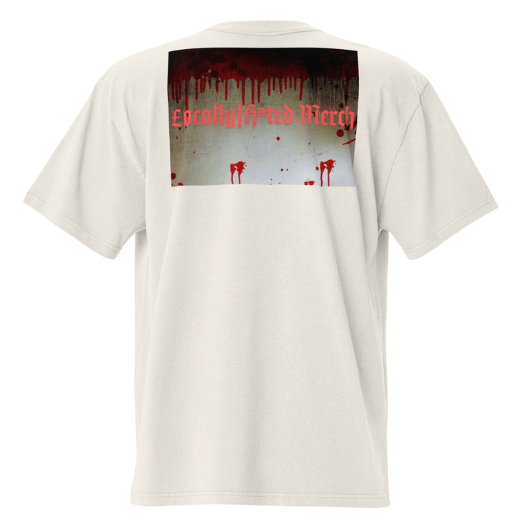 Locally Hated Merch - Blood Bath - Oversized faded t-shirt 