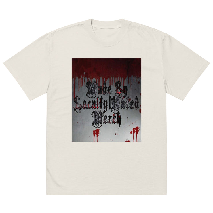 Locally Hated Merch - Blood Bath - Oversized faded t-shirt 