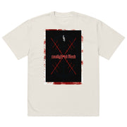 Locally Hated Merch - Red Cross Hair - Oversized faded t-shirt #1