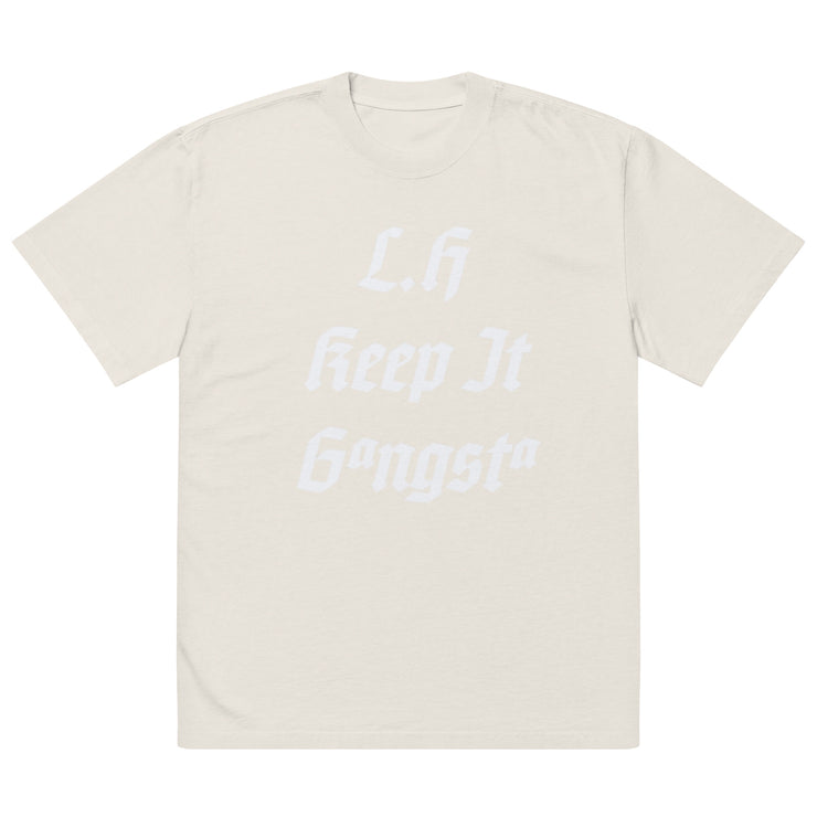 Locally Hated Merch - L.H Keep It Gangsta - Oversized faded t-shirt 