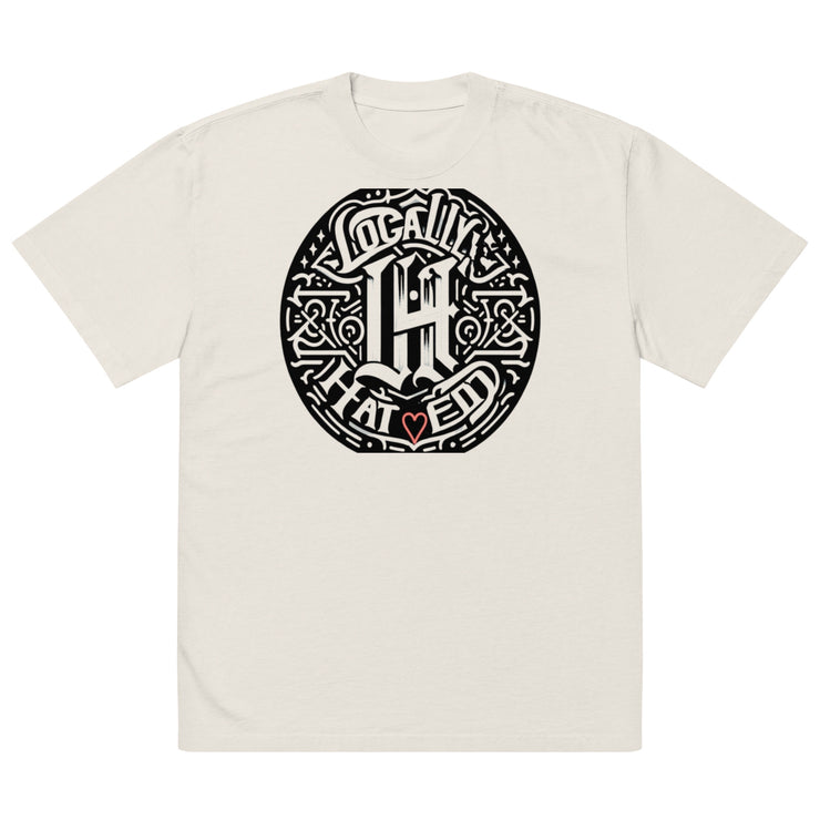 Locally Hated Merch - L.H Logo - Oversized faded t-shirt 