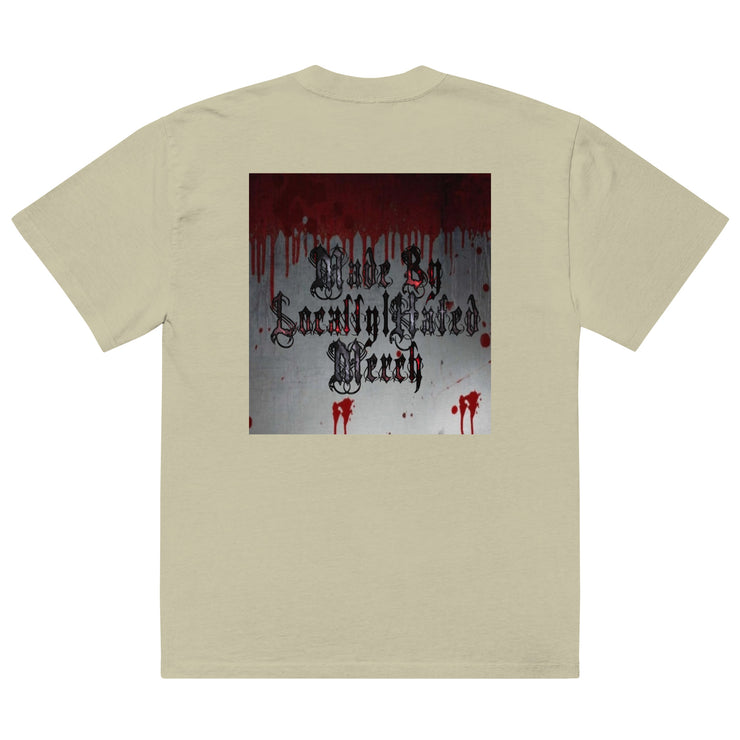 Locally Hated Merch - Blood Bath - Oversized faded t-shirt 