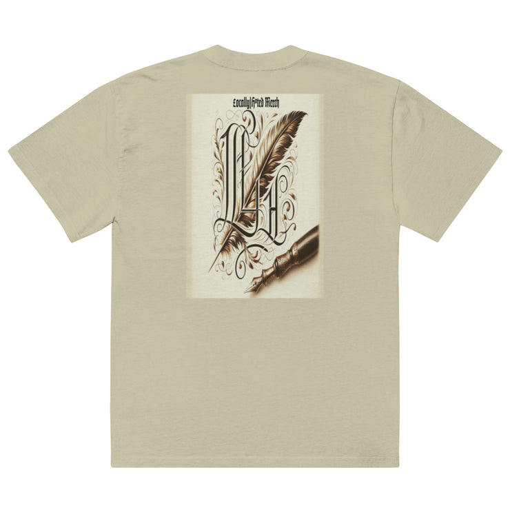 Locally Hated Merch - Fever & Pen Logo Oversized faded t-shirt 