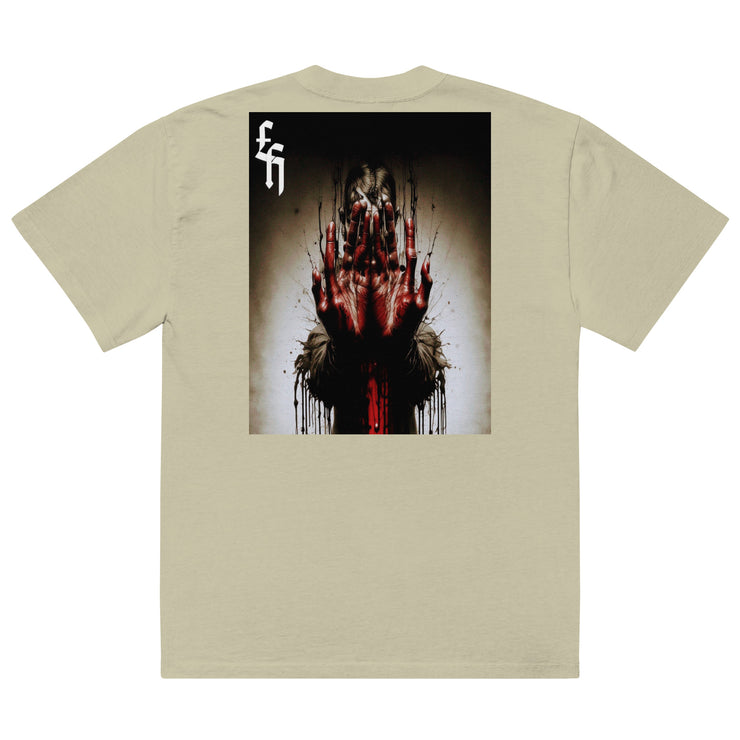 Locally Hated Merch - Kreepy Hands - Oversized faded t-shirt 