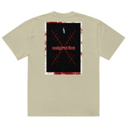 Locally Hated Merch - Red Cross Hair - Oversized faded t-shirt #1