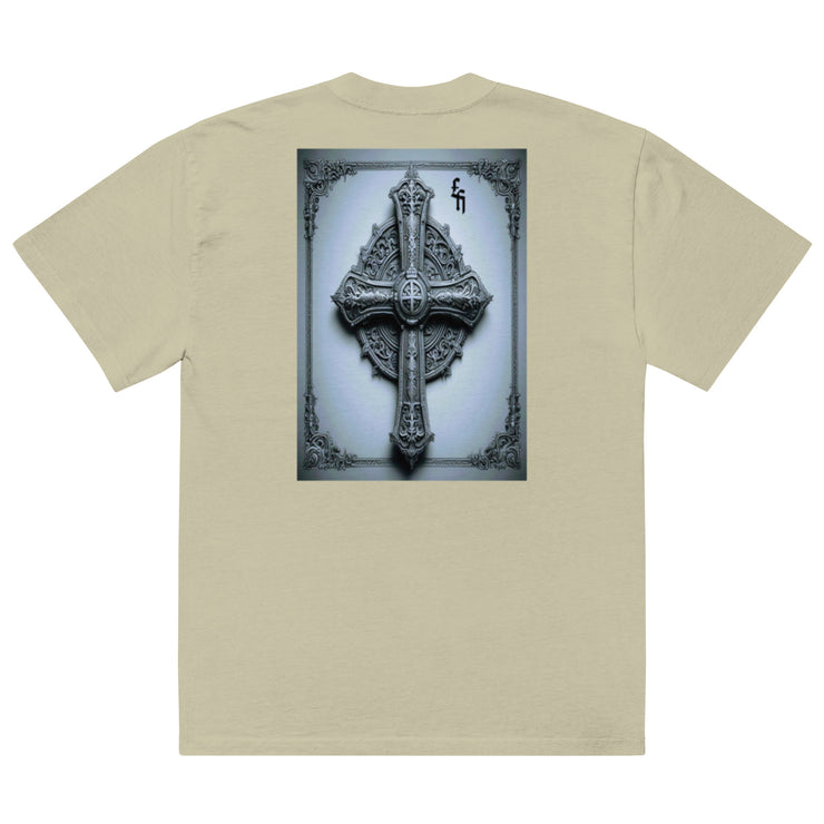 Locally Hated Merch - Cross - Oversized faded t-shirt 