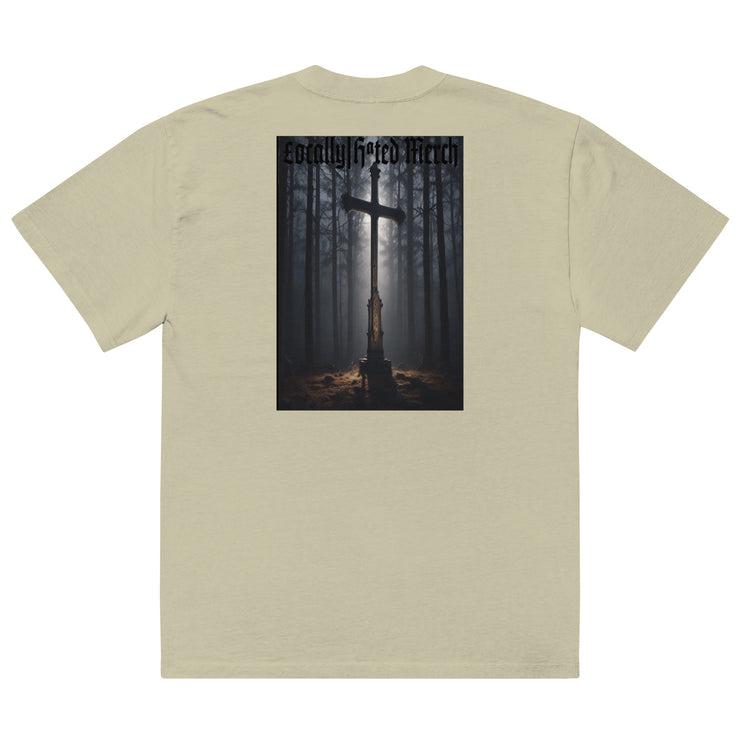 Locally Hated Merch - Cross - Oversized faded t-shirt 