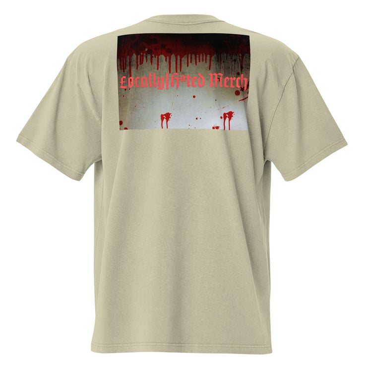 Locally Hated Merch - Blood Bath - Oversized faded t-shirt 