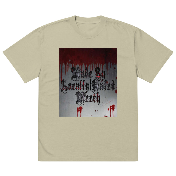 Locally Hated Merch - Blood Bath - Oversized faded t-shirt 