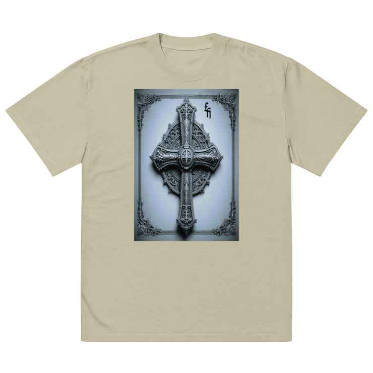 Locally Hated Merch - Cross - Oversized faded t-shirt 