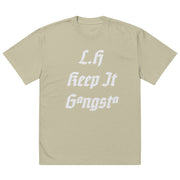 Locally Hated Merch - L.H Keep It Gangsta - Oversized faded t-shirt #1